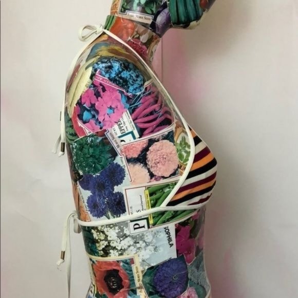 H&M Stripes Triangle Bikini Top - Picture 3 of 6